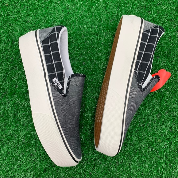 Vans Classic Slip on Platform woven checkerboard - Picture 4 of 7